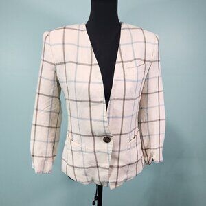 Vintage Kasper for A.S.L. Plaid Blazer Size 8
Lot H
